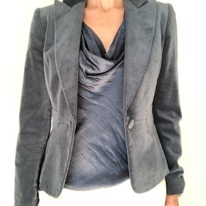 Tahari Arthur S. Levine Jacket sz 2 Slate Blue